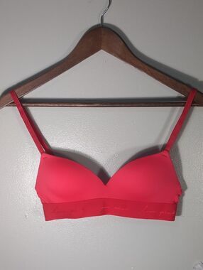 PINK Victoria's Secret Red Seamless Padded Bra 32B